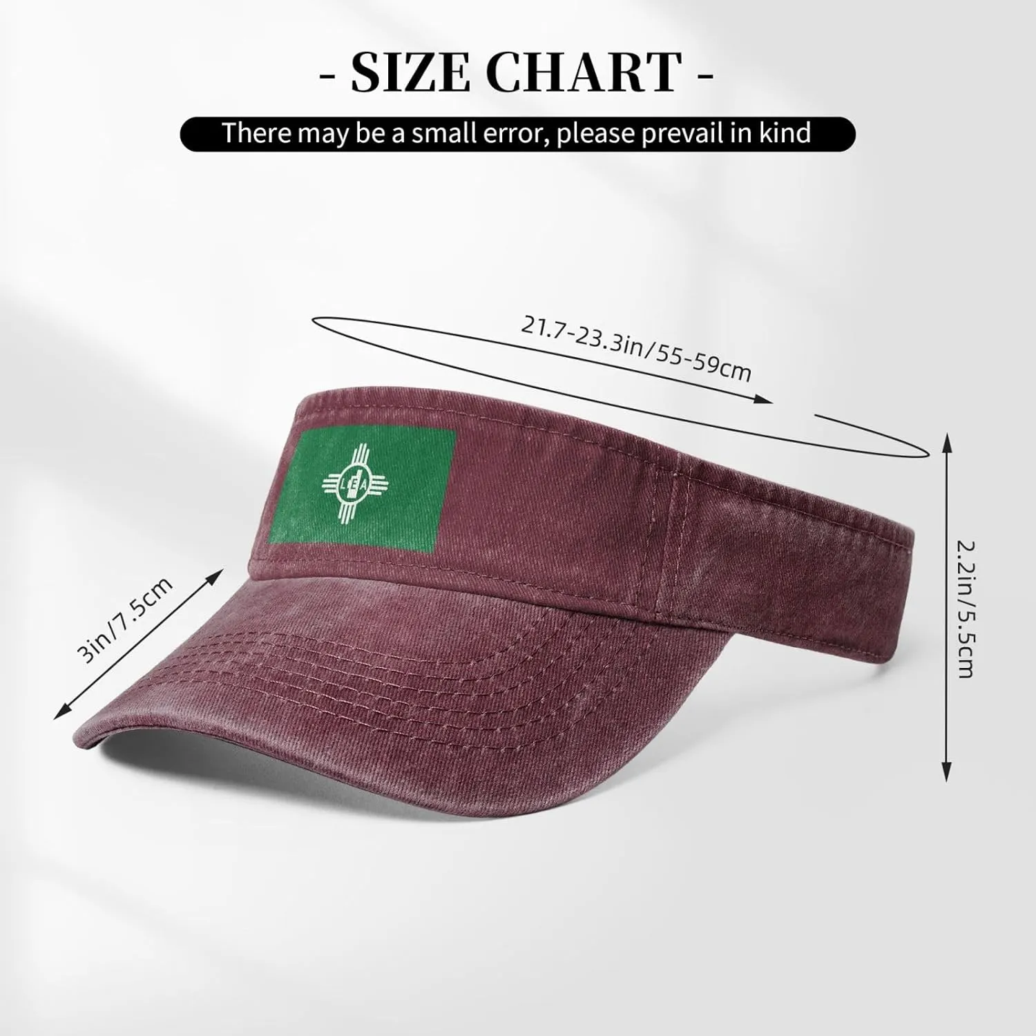 Flag of Lea County, New Mexico Sun Visor Hats Adjustable Baseball Cap for Women Men Sun Hat Golf Caps