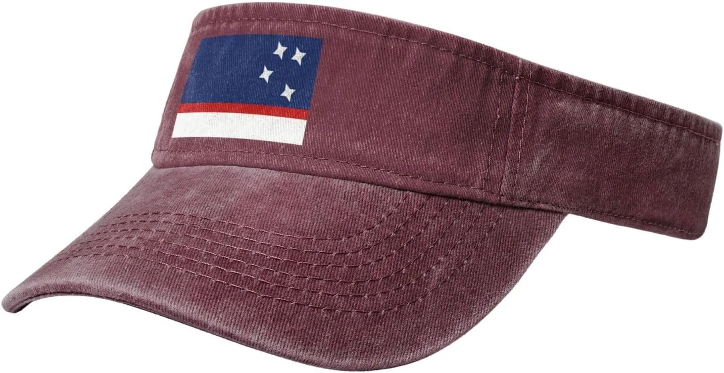 Flag of Patagonia Sun Visor Hats Cotton Baseball Cap for Women Men Adjustable Sun Hat