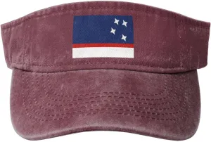 Flag of Patagonia Sun Visor Hats Cotton Baseball Cap for Women Men Adjustable Sun Hat