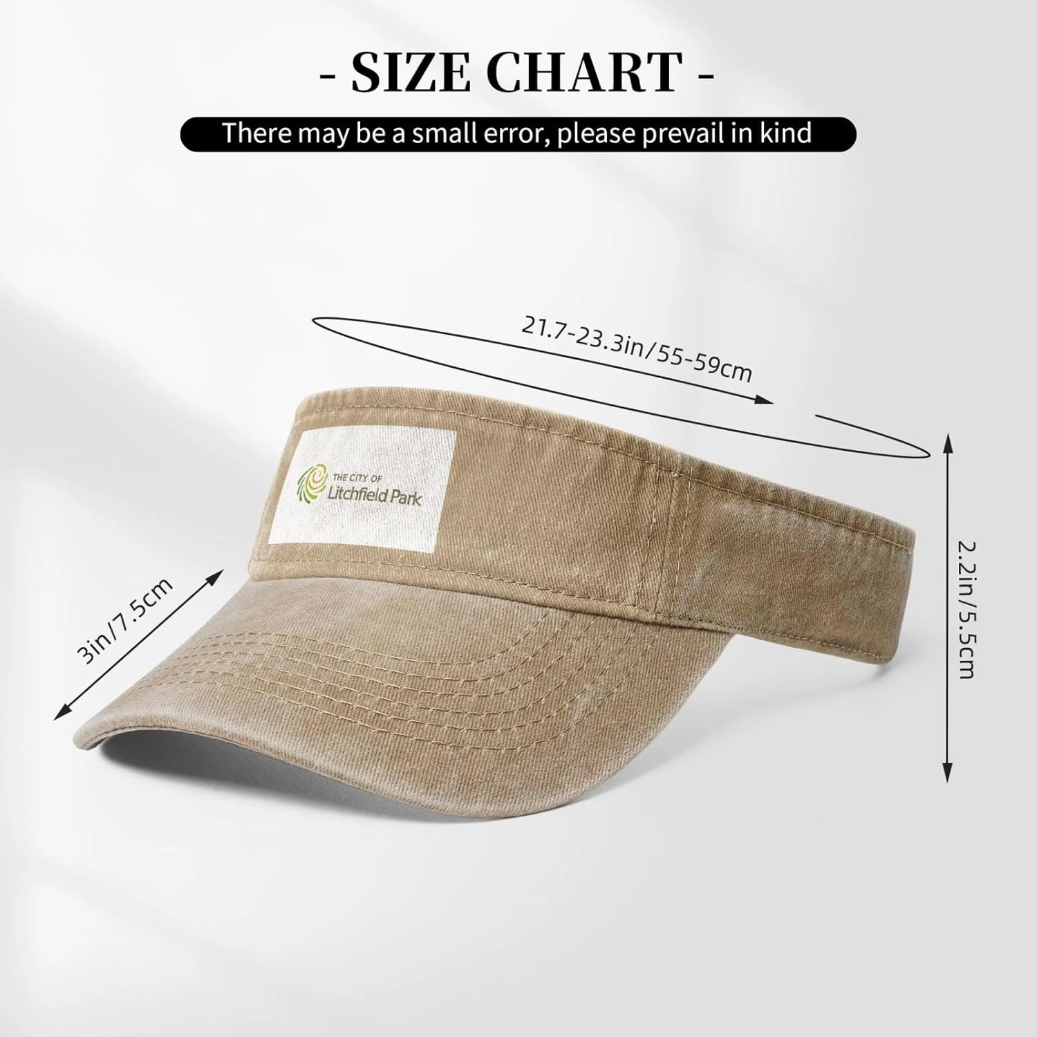 Flag of Litchfield Park, Arizona Sun Visor Hats for Women Men Sun Hat Sports Golf Caps Baseball Cap