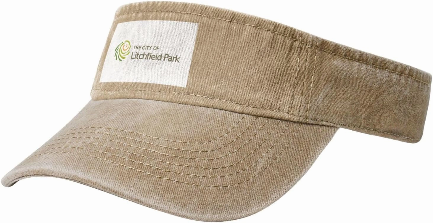 Flag of Litchfield Park, Arizona Sun Visor Hats for Women Men Sun Hat Sports Golf Caps Baseball Cap