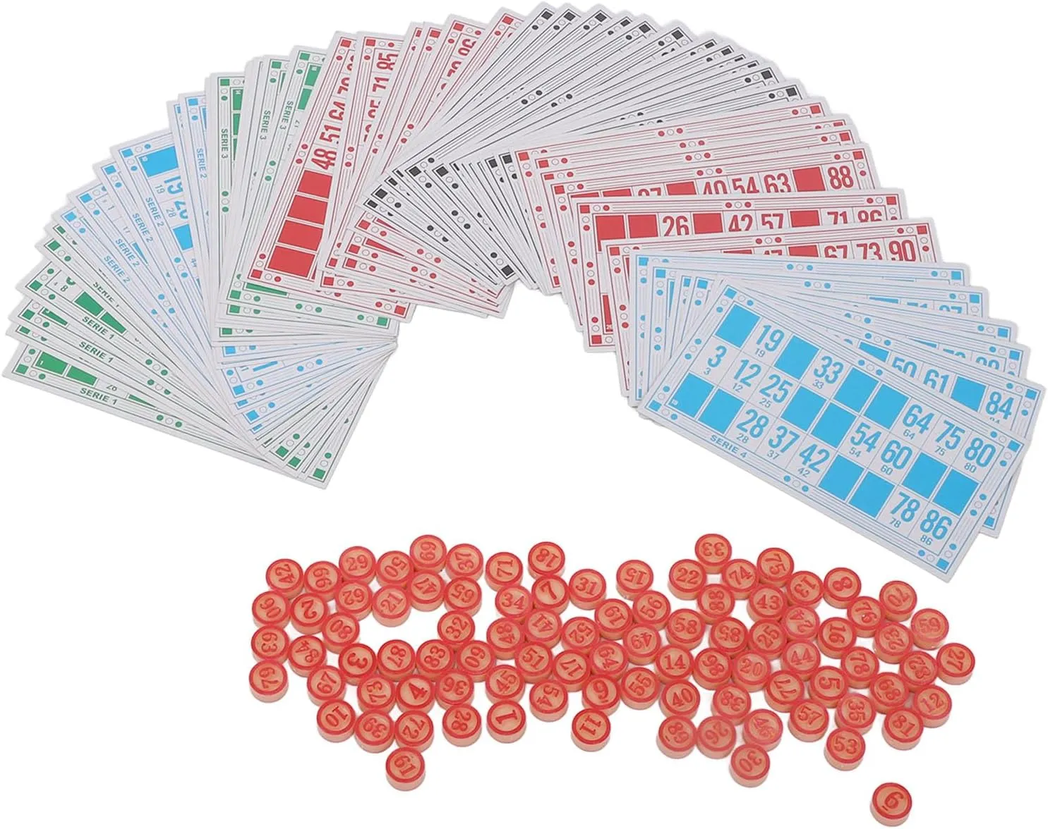 flexman Russian Lotto Board Games Set, Plastic Russian Lotto Bingo Game Set, Russian Bingo Lotto Game Set for Adults