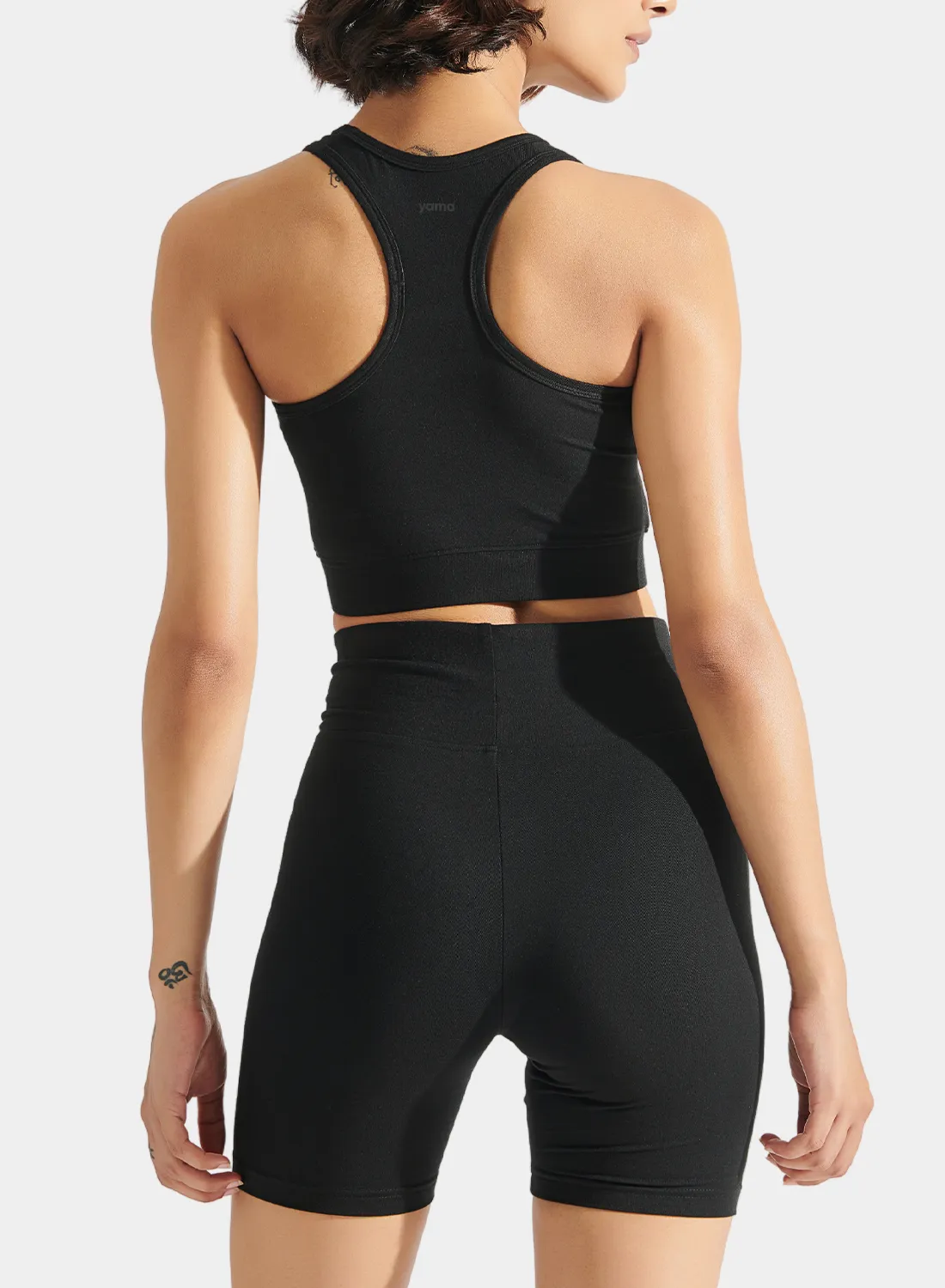 Flo Bike Short and Bra Top Combo Midnight Black