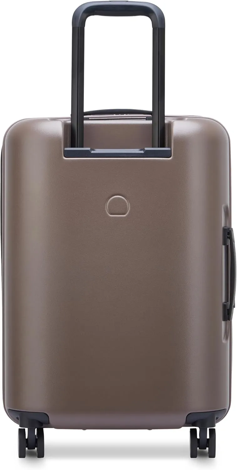 florence by mills Catch Flights Hardside Expandable Luggage with Spinner Wheels, Chestnut, Carry-On 20 Inch