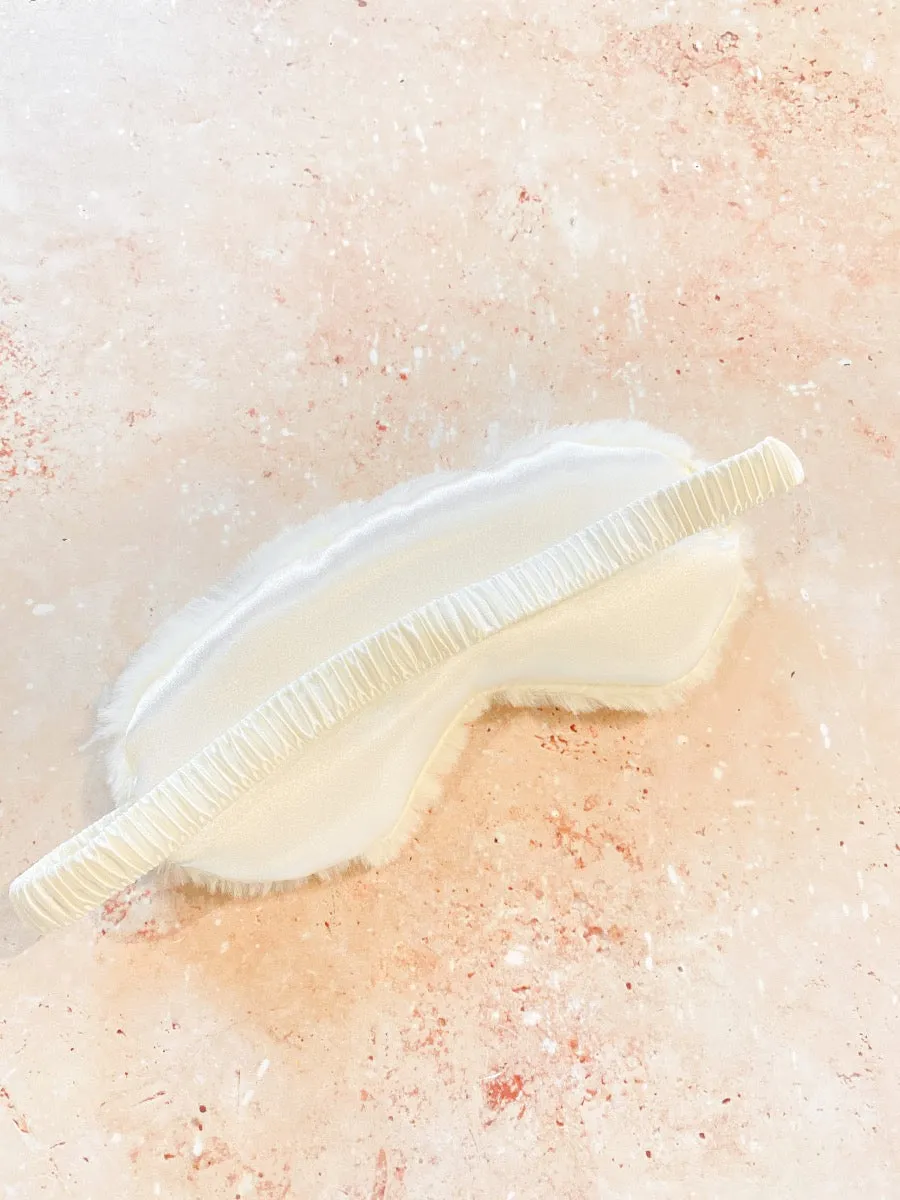 Fluffy Satin Eye Mask (2col)