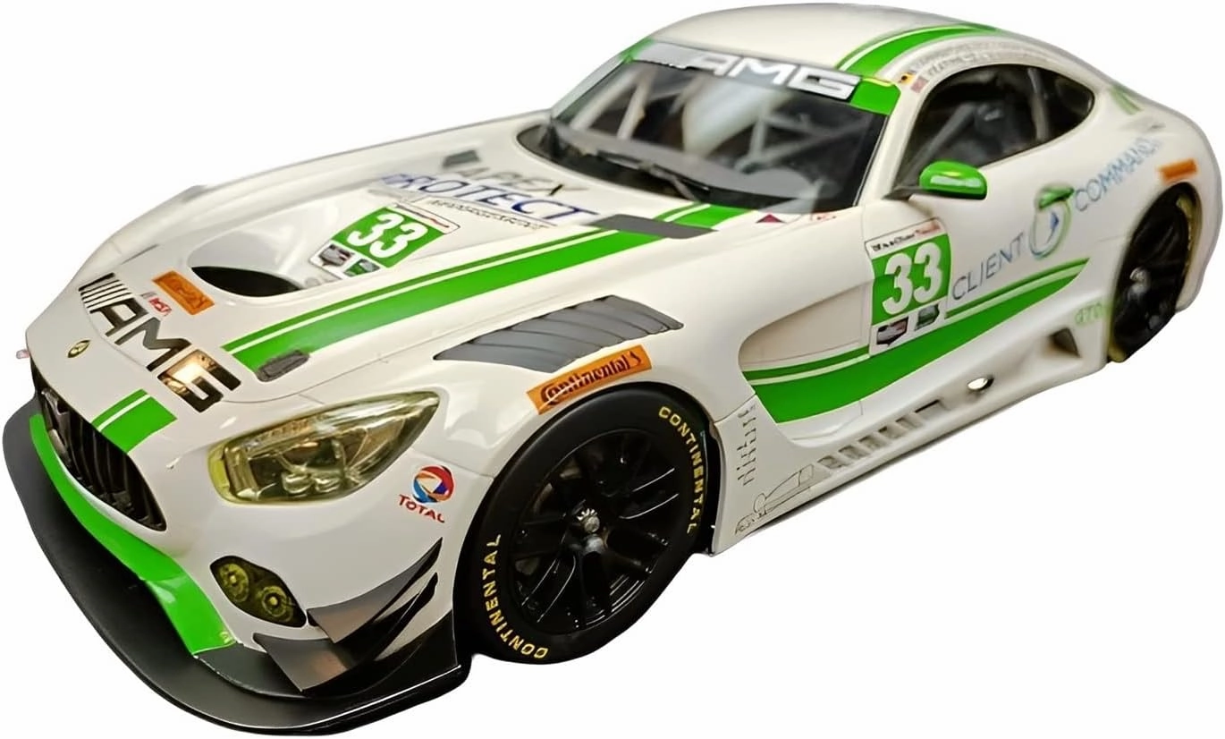 for AMG GT3 Team Riley Daytona 2017 1 18 Alloy Rally Racing Car Model Static Collection Handicrafts Non-Remote App Controlled Toys
