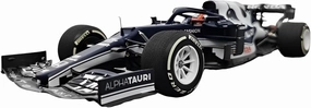 for Honda Alpha Tauri AT02 NO.10 1 18 Limited Edition F1 Resin Vintage Car Model Classic Collection Non-Remote App Controlled Toys