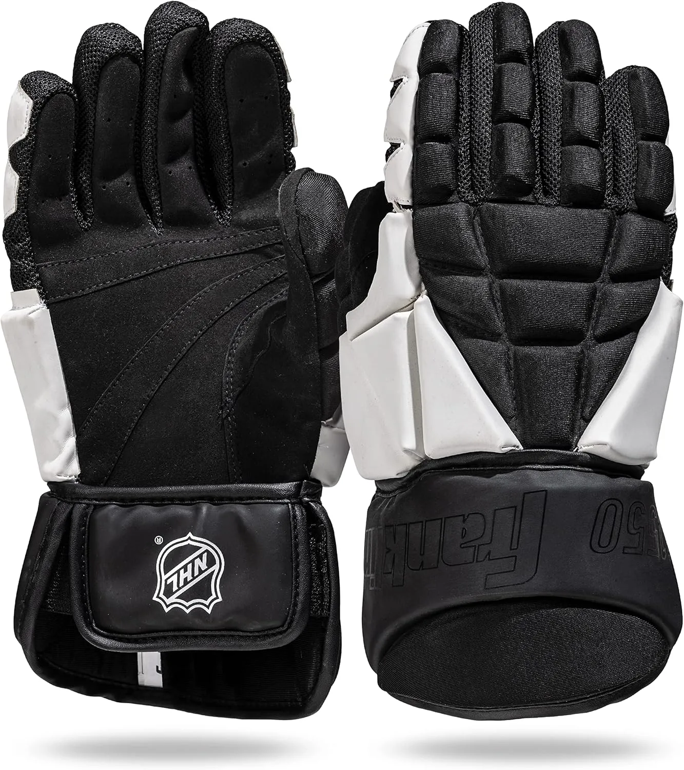 Franklin Sports NHL Street Hockey Gloves - Senior Lightweight Outdoor Roller   Street Hockey Gloves - 12" Inch Outdoor - Classic Fit - Senior Size