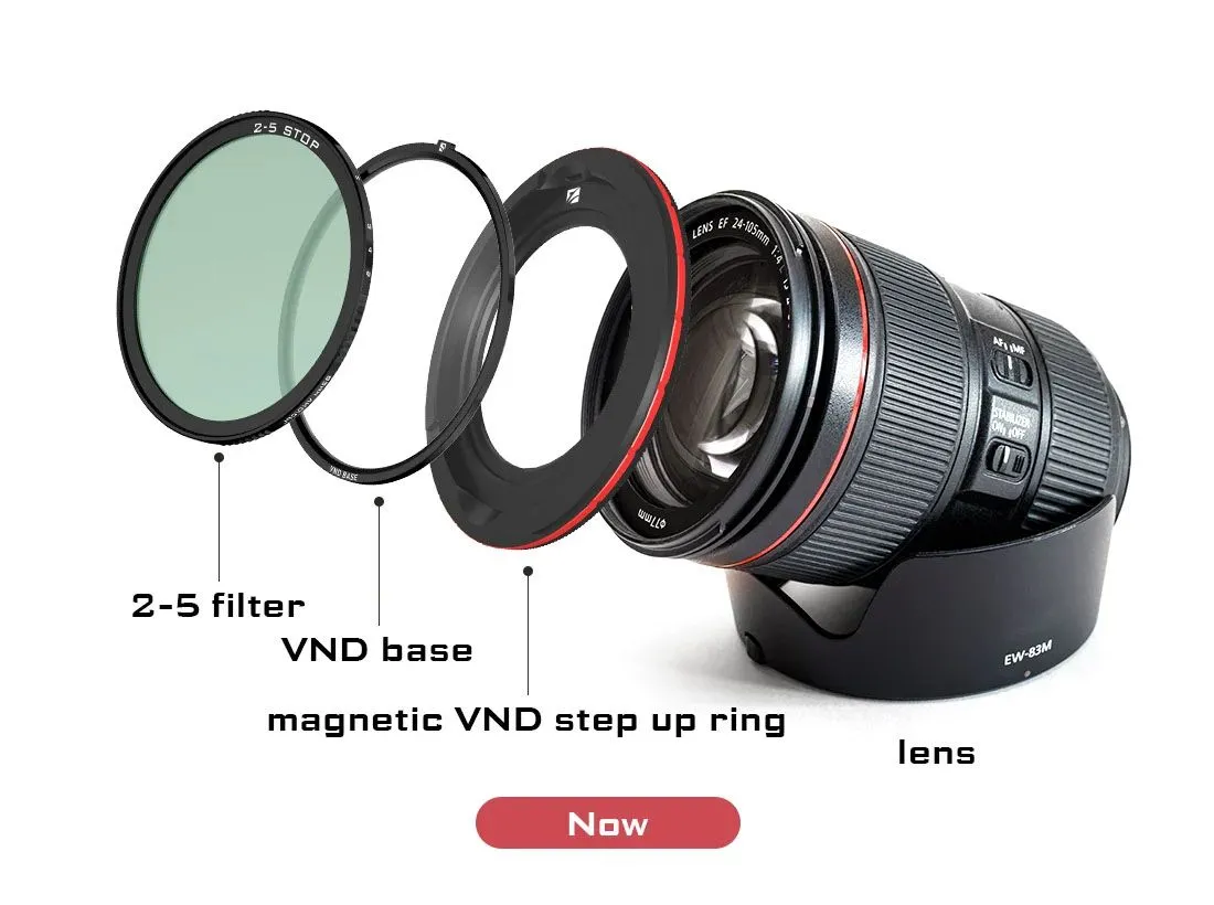 Freewell 67-72mm Magnetic VND Step-up Ring (Works only with Magnetic VND System)