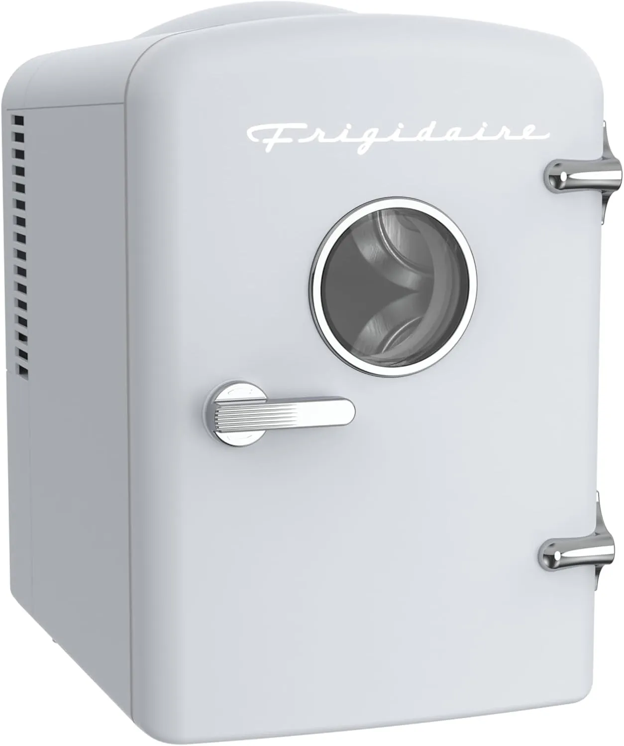 Frigidaire EFMIS129-WHITE, Mini Portable Fridge, 4 Litres Capacity, Chills Six 12oz Cans, 100% Freon-Free & Eco Friendly, Beverage Cooler- White
