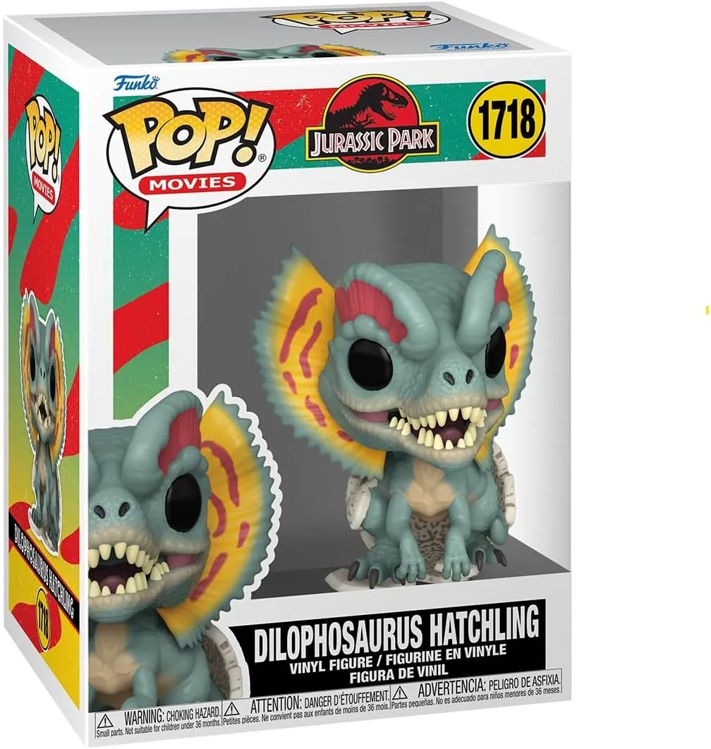 Funko Pop Movies: Jurassic Park Hatchling - Dilophosaurus Hatchling - Collectable Vinyl Figure - Gift Idea - Official Merchandise - Toys for Kids & Adults - Action/Adventure Fans