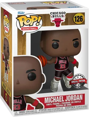 Funko POP! NBA: Chicago Bulls - Michael Jordan with Jordans - (Black Pinstripe Jersey) - Collectable Vinyl Figure - Gift Idea - Official Merchandise - Toys for Kids & Adults - Sports Fans