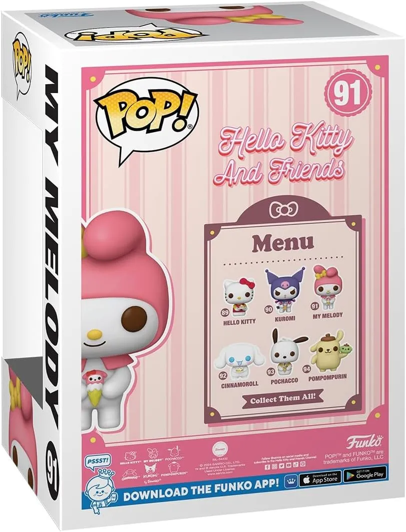 Funko POP! Sanrio: HK - My Melody - Hello Kitty - Collectable Vinyl Figure - Gift Idea - Official Merchandise - for Kids & Adults - Cartoons Fans - Model Figure for Collectors and Display
