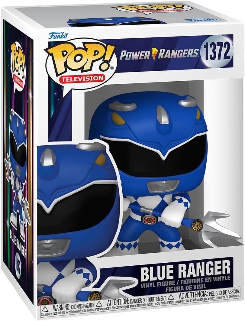Funko POP! TV: Mighty Morphin Power Rangers 30th Anniversary - Blue Ranger - Power Rangers TV - Collectable Vinyl Figure - Gift Idea - Official Merchandise - for Kids & Adults - TV Fans