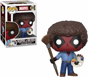 Funko Deadpool Bob Ross Playtime 70s with Afro POP! Bobble Figure - Deadpool   Bob Ross - Collectible Vinyl Figure - Gift Idea - Official Merchandise - for Kids & Adults - Movies Fans