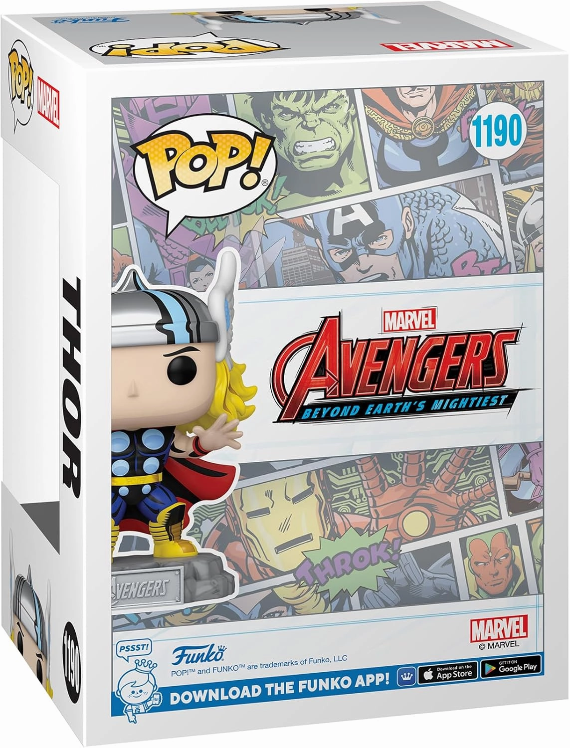 Funko Pop & Enamel Pin: The Avengers: Earth's Mightiest Heroes - 60th Anniversary, Thor with Enamel Pin - Marvel Comics - Amazon Exclusive - Collectable Vinyl Figure - Gift Idea - Superheroes Fans