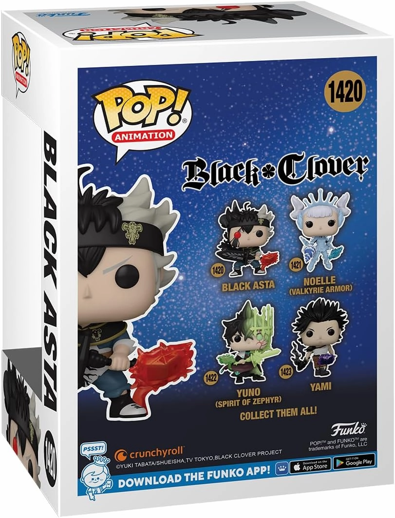 Funko POP! Animation: Black Clover - Asta - Collectable Vinyl Figure - Gift Idea - Official Merchandise - for Kids & Adults - Anime Fans - Model Figure for Collectors and Display