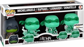 Funko Pop Comics: Teenage Mutant Ninja Turtles (TMNT) The Last Ronin- Michelangelo - Brothers, 4-Pack - TMNT Comics - Amazon Exclusive - Collectable Vinyl Figure - Gift Idea - Official Merchandise