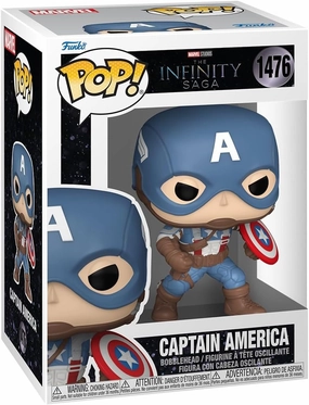 Funko Pop Marvel: Infinity Saga - Captain America - Collectable Vinyl Figure - Gift Idea - Official Merchandise - Toys for Kids & Adults - Superheroes Fans - Model Figure for Collectors and Display