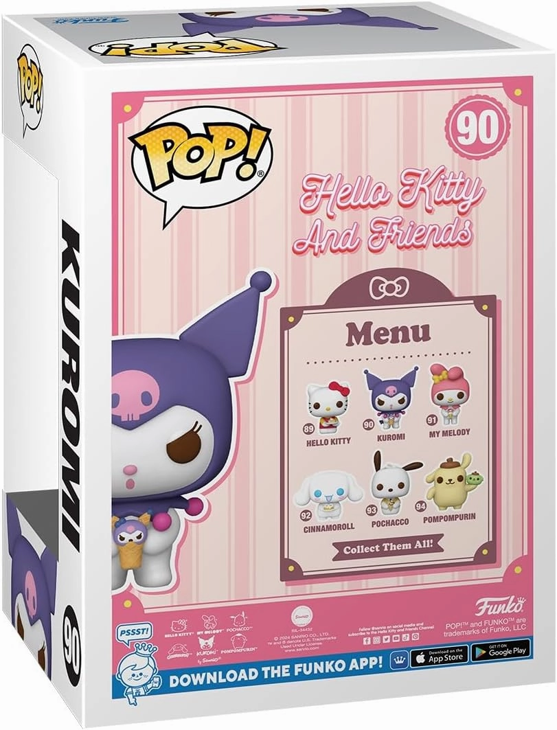 Funko POP! Sanrio: HK - Kuromi - Hello Kitty - Collectable Vinyl Figure - Gift Idea - Official Merchandise - for Kids & Adults - Cartoons Fans - Model Figure for Collectors and Display