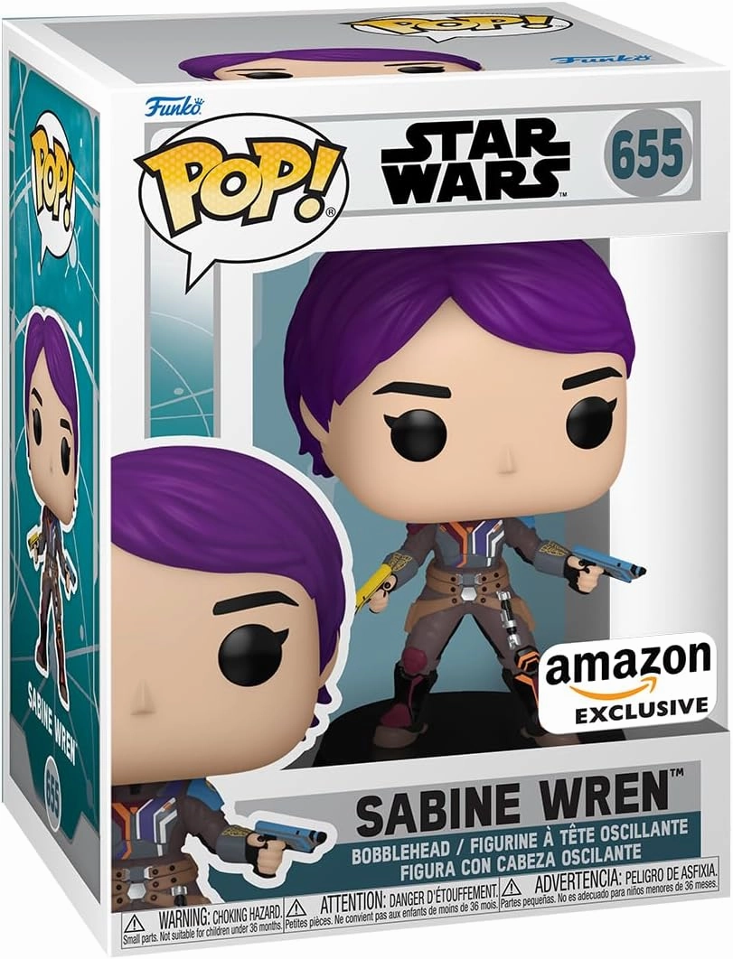 Funko POP! Star Wars: Ahsoka TV - Sabine Wren - Glow in The Dark - Collectable Vinyl Figure - Gift Idea - Official Merchandise - for Kids & Adults - TV Fans
