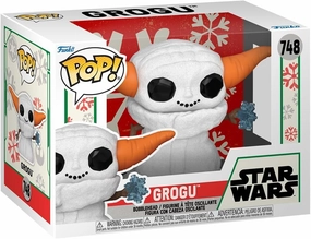 Funko Pop Star Wars: Mandolorian - Grogu (The Child, Baby Yoda) - (Snowman) - Star Wars: The Mandalorian - Collectable Vinyl Figure - Gift Idea - Official Merchandise - Toys for Kids & Adults