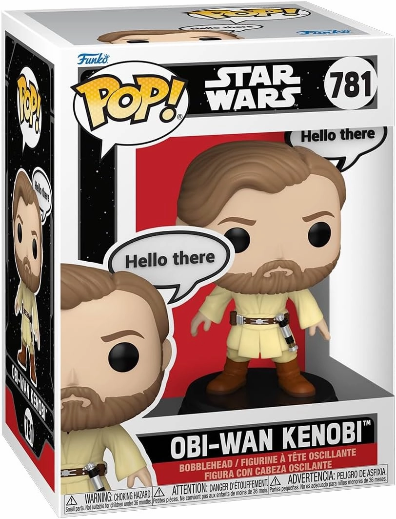 Funko Pop Star Wars: Sayings - OBI-Wan Kenobi - Collectable Vinyl Figure - Gift Idea - Official Merchandise - Toys for Kids & Adults - Sci-Fi Fans - Model Figure for Collectors and Display