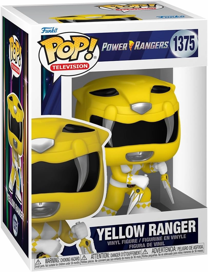 Funko POP! TV: Mighty Morphin Power Rangers 30th Anniversary - Yellow Ranger - Power Rangers TV - Collectable Vinyl Figure - Gift Idea - Official Merchandise - for Kids & Adults - TV Fans