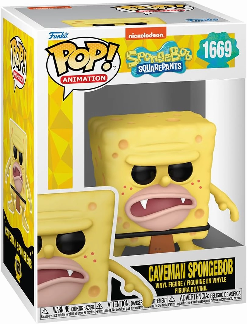 Funko POP! TV: Spongebob Squarepants 25th Anniversary - Caveman SB - Collectable Vinyl Figure - Gift Idea - Official Merchandise - for Kids & Adults - TV Fans