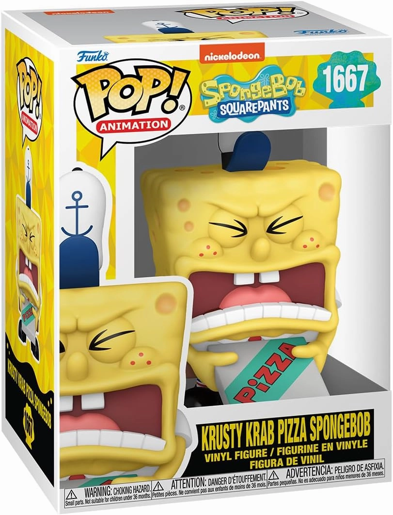 Funko POP! TV: Spongebob Squarepants 25th Anniversary - Spongebob Squarepants with Pizza -Collectable Vinyl Figure - Gift Idea - Official Merchandise - for Kids & Adults - TV Fans