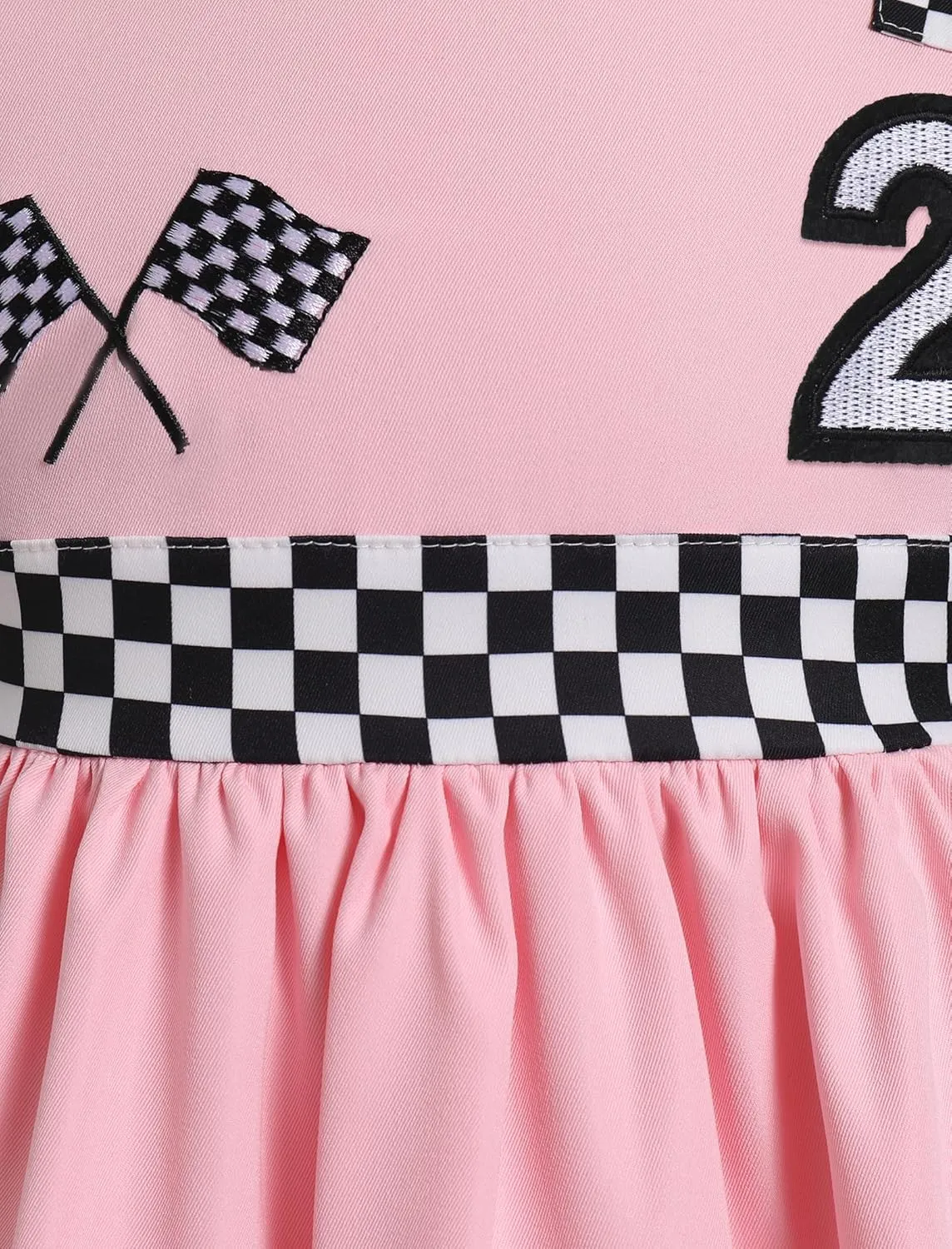 FYMNSI Baby Girls Race Car Driver Costume 1st 2nd Birthday Dress Toddler Ruffle Tutu Dress Racing Suit for Cake Smash Outfit