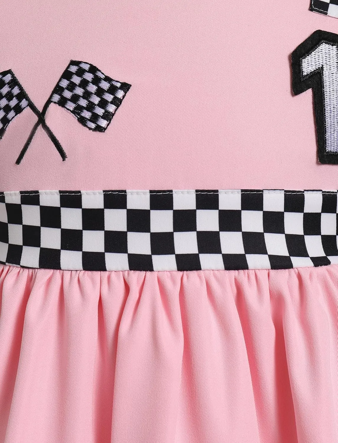 FYMNSI Baby Girls Race Car Driver Costume 1st 2nd Birthday Dress Toddler Ruffle Tutu Dress Racing Suit for Cake Smash Outfit