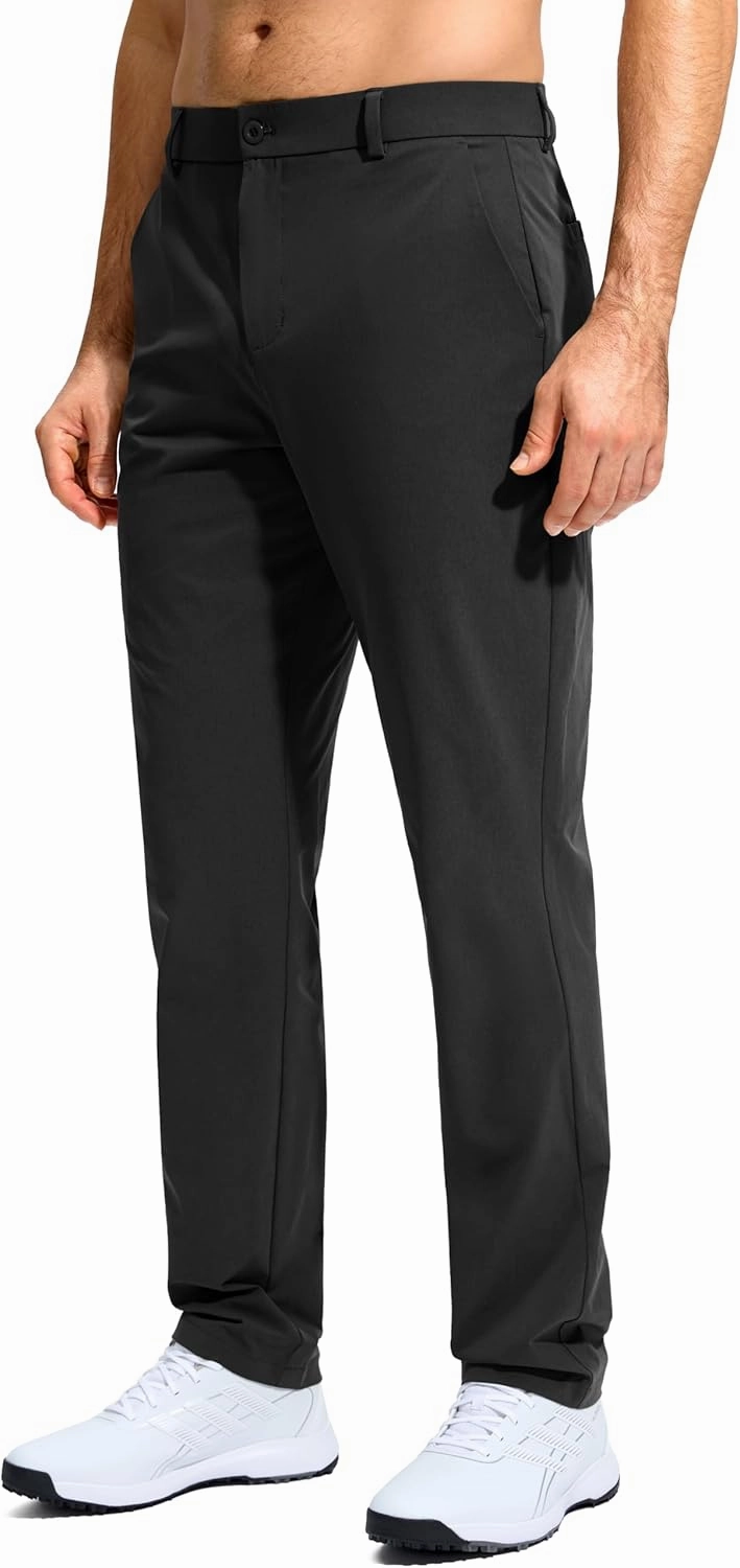 G Gradual Mens Golf Pants Stretch Dress Casual Pants 30"/32"/34" Lightweight Work Travel Slacks for Men with 4 Pockets