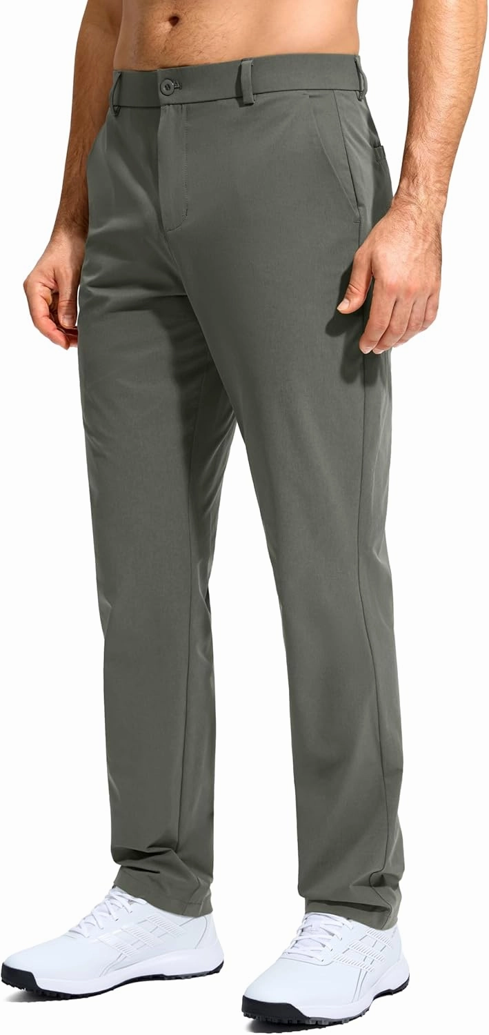 G Gradual Mens Golf Pants Stretch Dress Casual Pants 30"/32"/34" Lightweight Work Travel Slacks for Men with 4 Pockets