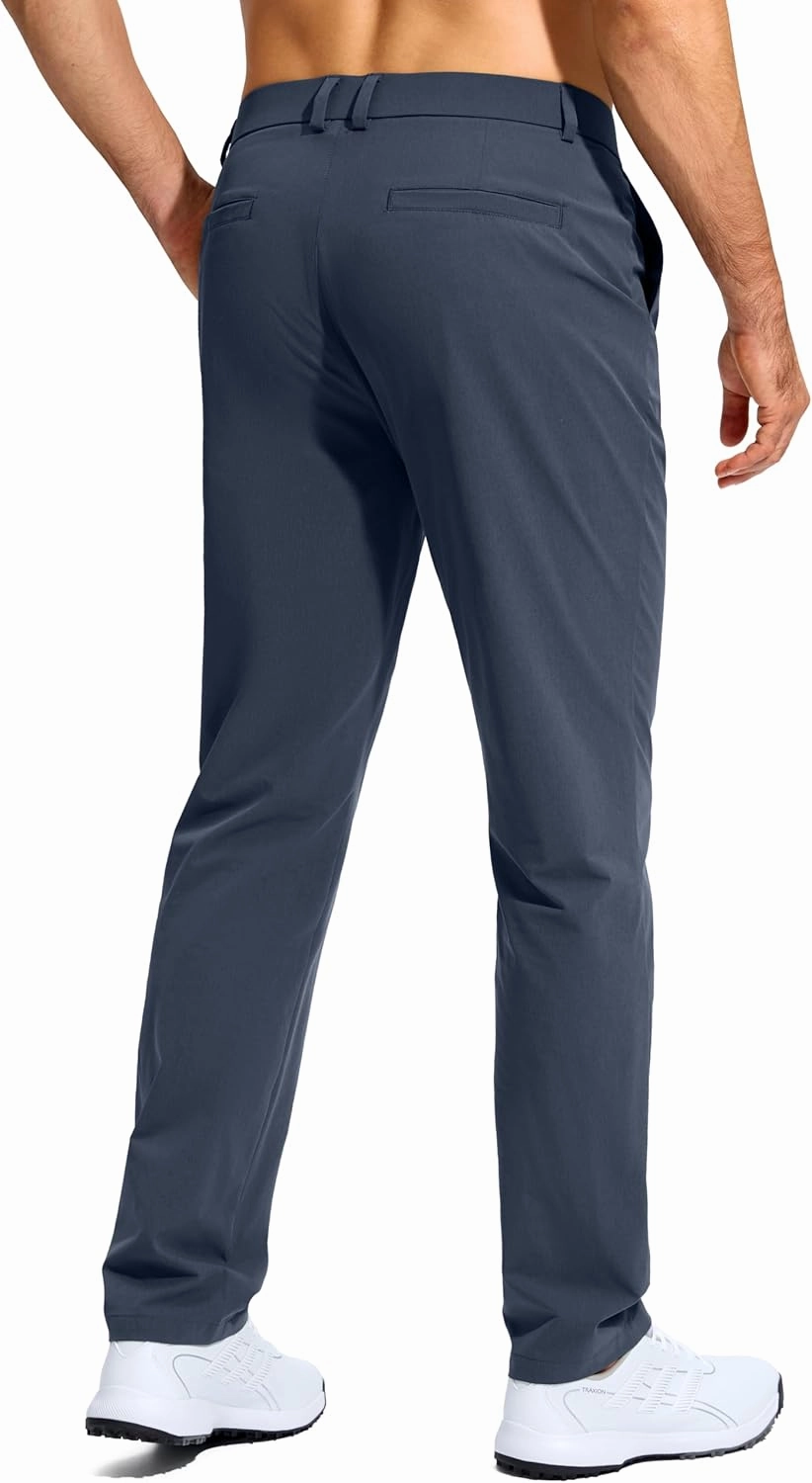 G Gradual Mens Golf Pants Stretch Dress Casual Pants 30"/32"/34" Lightweight Work Travel Slacks for Men with 4 Pockets