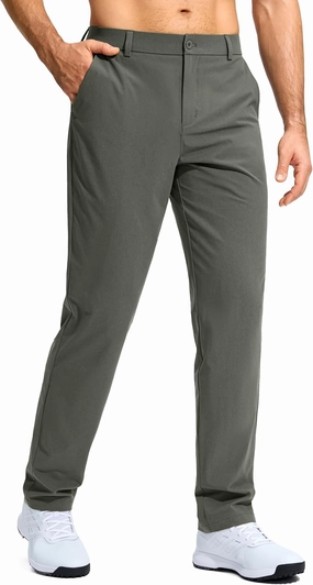 G Gradual Mens Golf Pants Stretch Dress Casual Pants 30"/32"/34" Lightweight Work Travel Slacks for Men with 4 Pockets