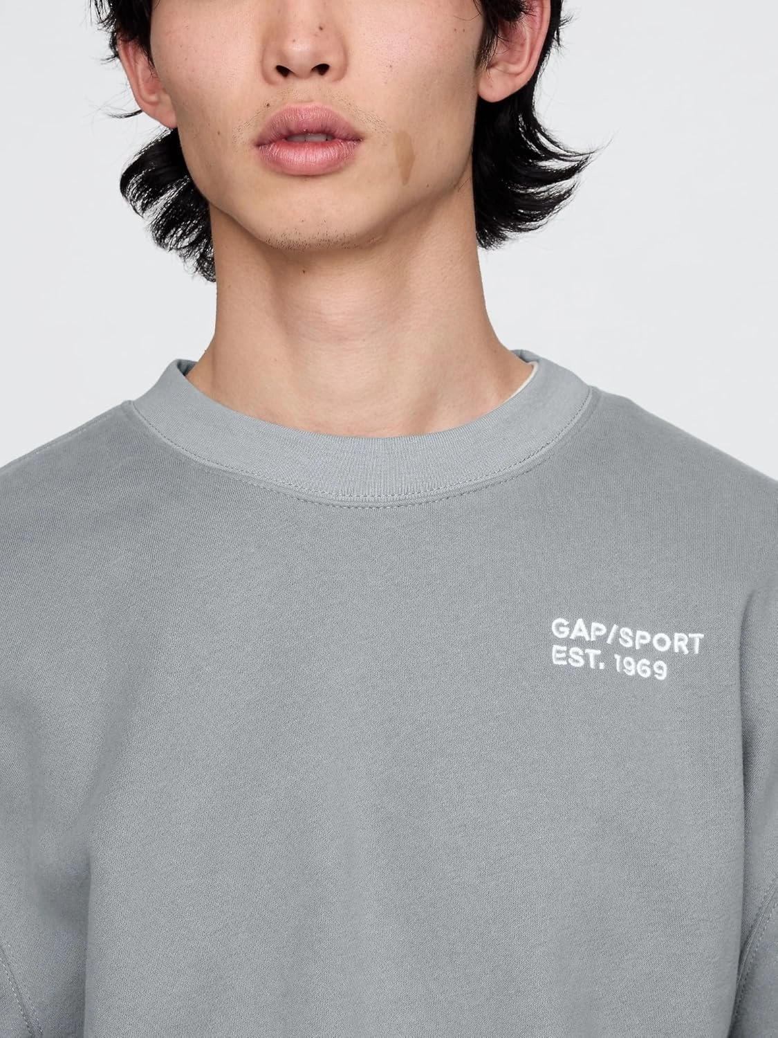 GAP Men's Mini Logo Crewneck Sweatshirt