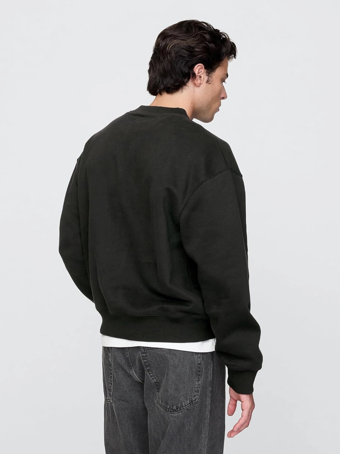 GAP Men's Mini Logo Crewneck Sweatshirt
