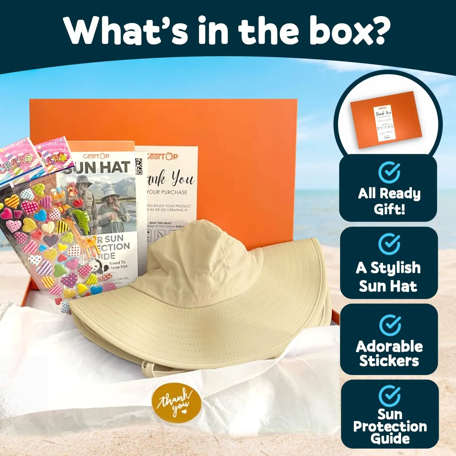 GearTOP Toddler Sun Hats UPF 50  Kids Boonie Hat Sun Hat Toddler Boy Kids Hats Girls