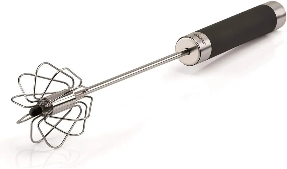 GEFU Universal/All-Purpose Rotary Whisk, Milk Frother