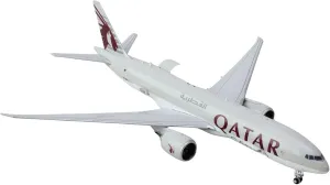 GeminiJets GJQAC2145 Qatar Airways Cargo Boeing 777F Interactive Series A7-BFT; Scale 1:400