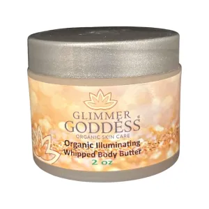 GLIMMER GODDESS Shimmer Body Butter Travel Size 2 oz - Gold Sexy Level 2 - Nourishing, Hydrating, Natural Glow - Vegan, Cruelty-Free, Paraben-Free, All-Natural Ingredients – Travel Ready