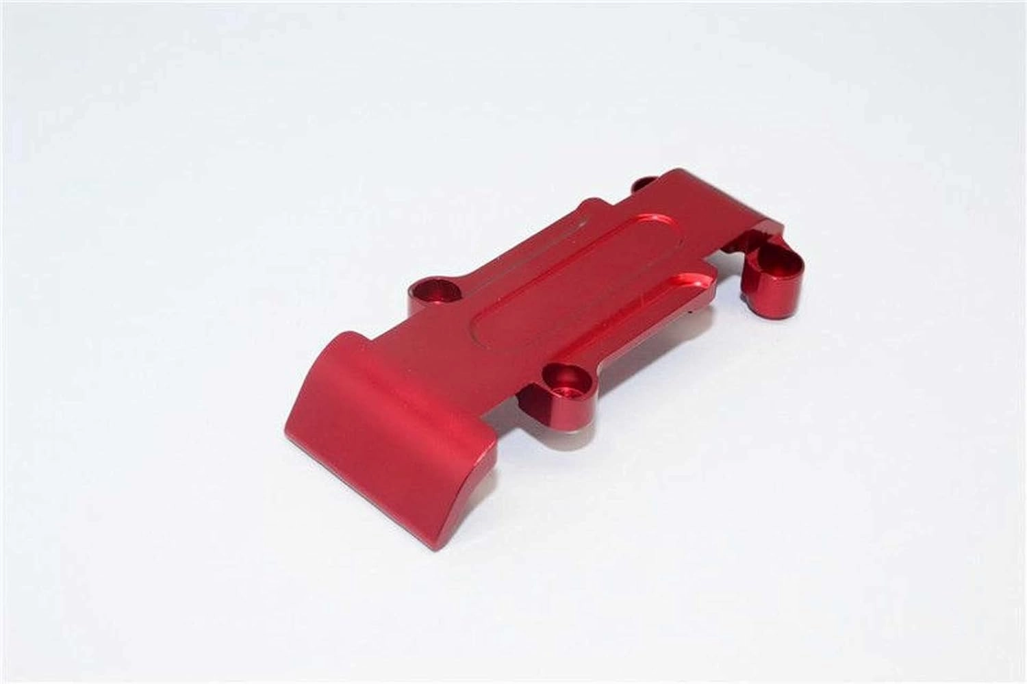 GPM For Traxxas 1/16 Mini E-Revo, Mini Slash Upgrade Parts Aluminum Rear Skid Plate - 1Pc Red