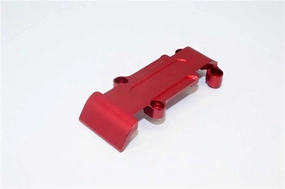 GPM For Traxxas 1/16 Mini E-Revo, Mini Slash Upgrade Parts Aluminum Rear Skid Plate - 1Pc Red