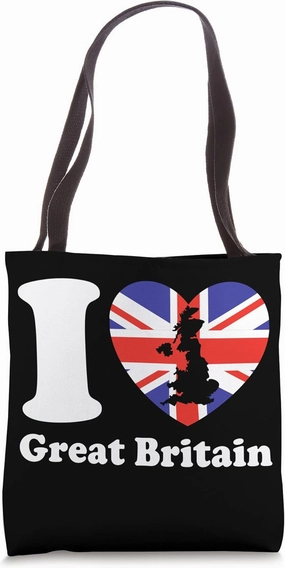 Great Britain Flag Great Britain Lover I Love Great Britain Tote Bag