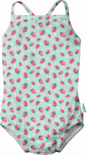 Green Sprouts Baby Girl's Patterned One-Piece Swimsuit