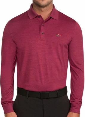 Greg Norman Men's Performance Polo, Long Sleeve Casual Polo Shirts for Men