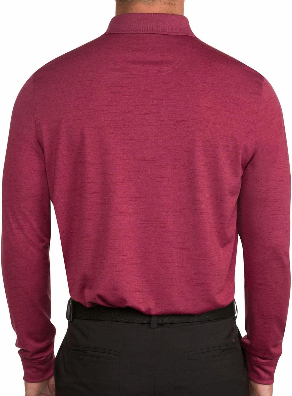Greg Norman Men's Performance Polo, Long Sleeve Casual Polo Shirts for Men