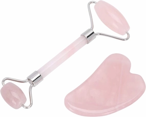 Gua Sha and Face Roller,Gua Sha Board Beauty Set Facial Roller Face Roller, Facial Lifting Facial Tightening for Anti Aging Anti-Wrinkle