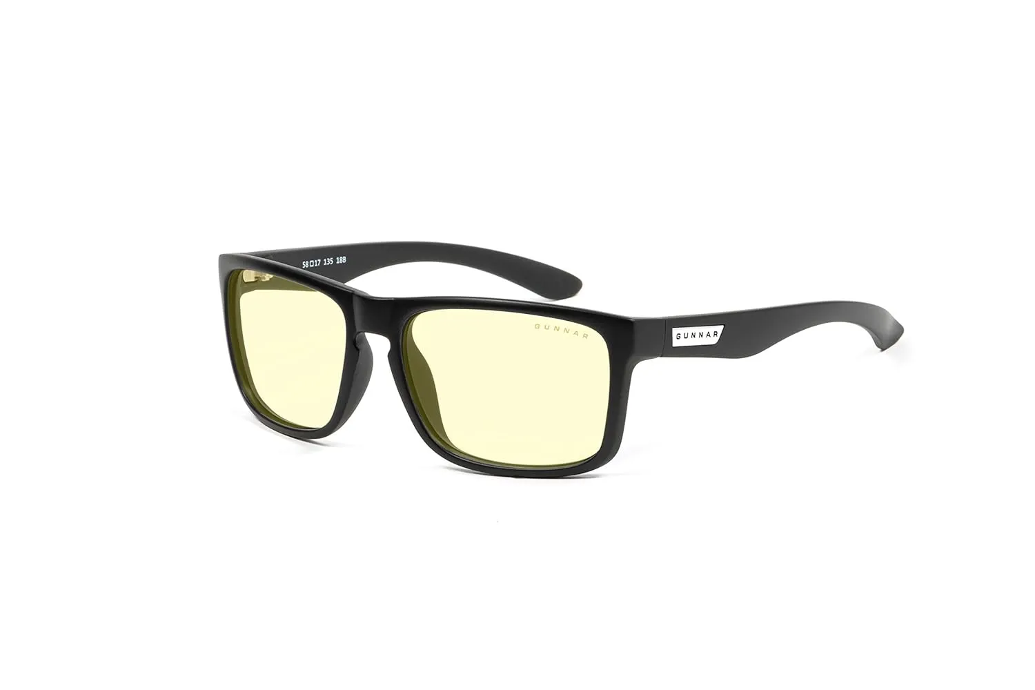 GUNNAR - Premium Reading Glasses - Blocks 65% Blue Light - Intercept, Onyx, Amber Lens, Pwr  2.5